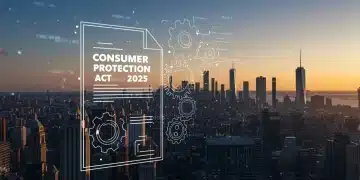 Consumer Protection Act 2025 document with gears and cityscape